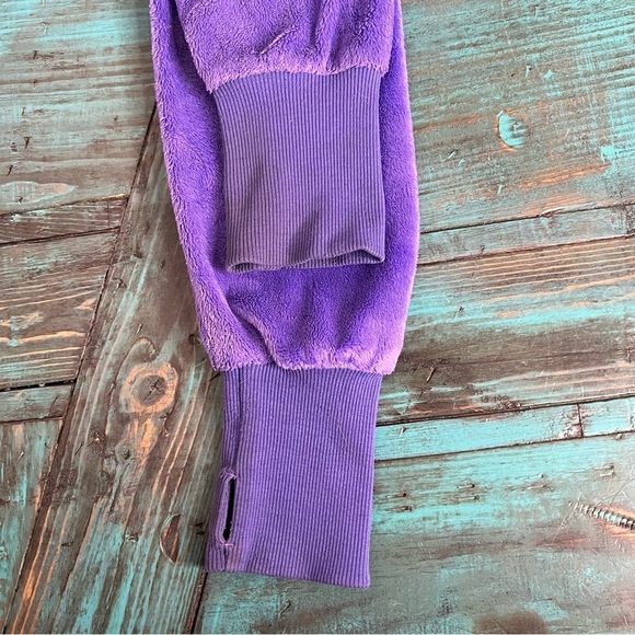 Triple Flip Purple Bubble Dot Fleece Zip up Sweater Size 10 - Picture 12 of 12